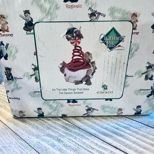 Charming Tails Enesco Figurine It's The Little Things Christmas Holiday Decor
